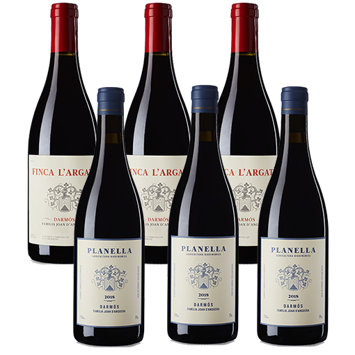 3 botellas Planella y 3 botellas Altaroses