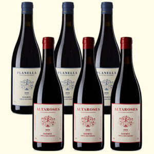 6 botellas varias: Altaroses 2023 (3 botellas) + Planella 2023 (3 botellas)