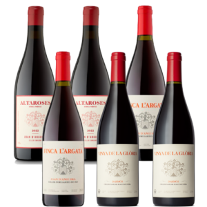 6 botellas Garnacha: Altaroses 2023 (2 botellas) + Finca L'Argatà 2022 (2 botellas) + Vinya de la Gloria (2 botellas)